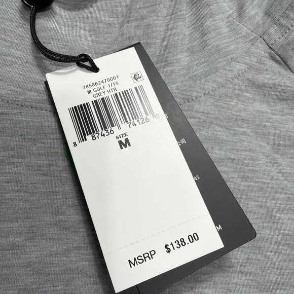 RLX Ralph Lauren Men Hoodie Light Tech SweatshirtGray Golf Stretch Medium New!